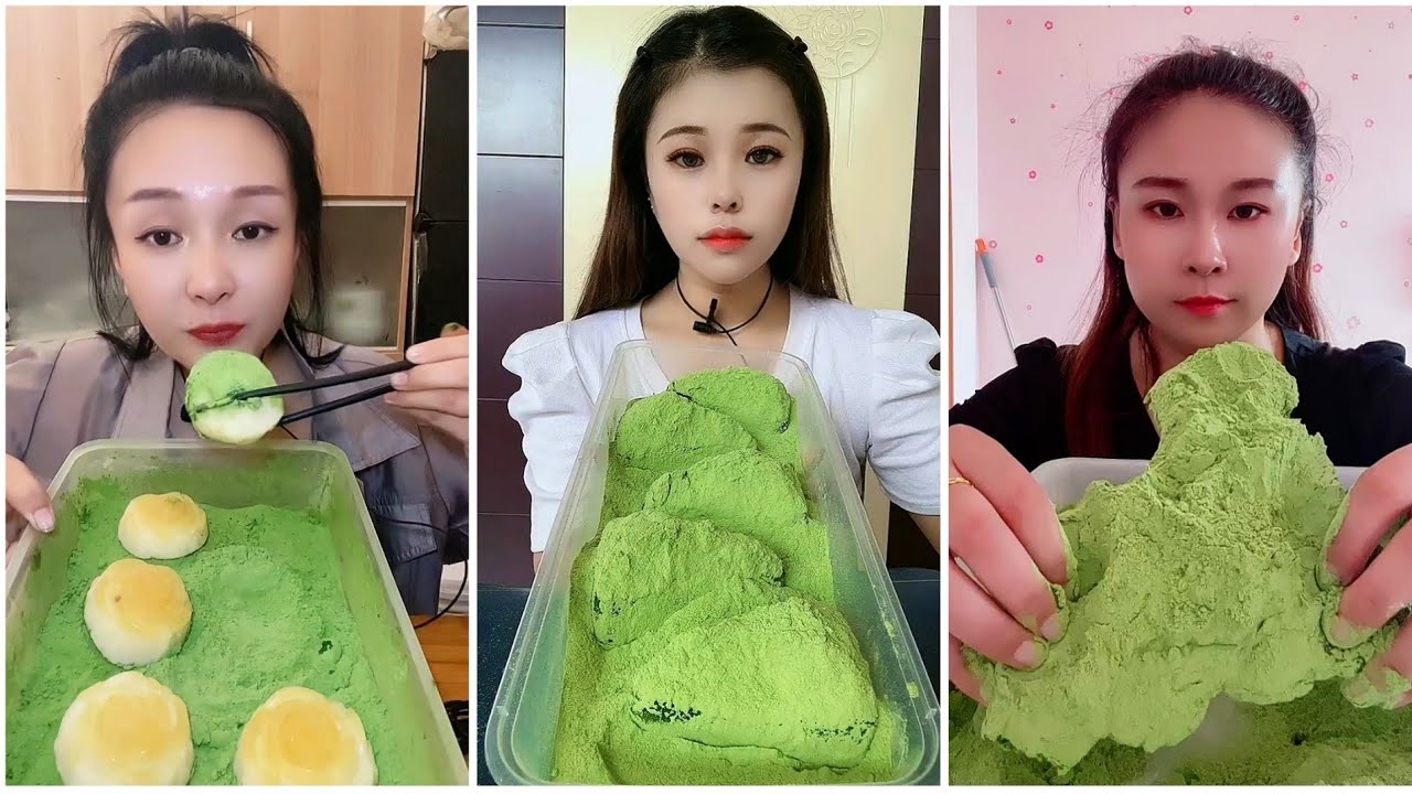 ASMR FOAM | ICE EATING MATCHA ICE EATING | RELAX VIDEO