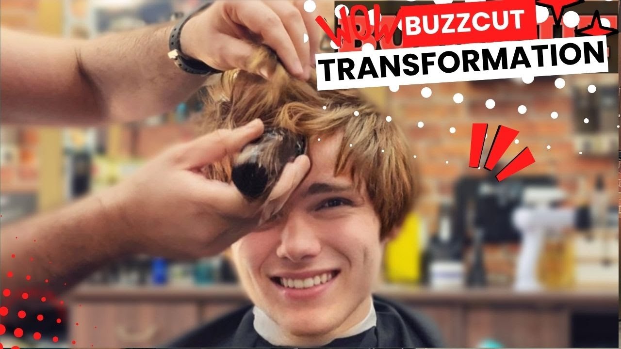 Extreme Buzzcut Makeover – Satisfying Haircut Transformation 🔥✂️