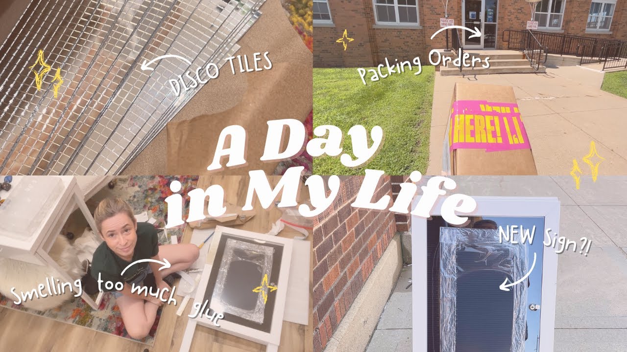 A day in the life as a small business owner: Making my sidewalk sign PT 1