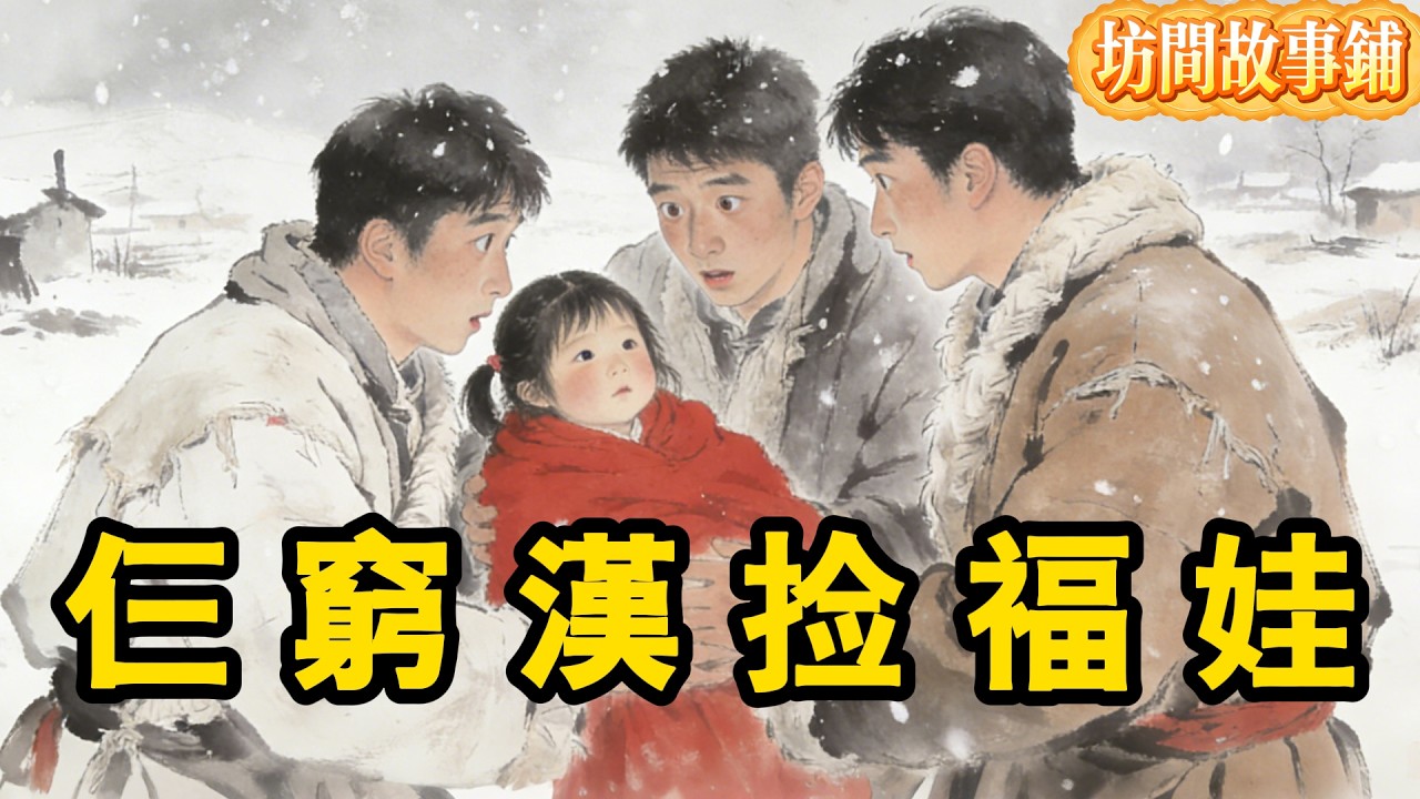 大雪夜三個窮光蛋捡棄嬰，全村笑掉大牙！誰知她是福星轉世，一夜暴富驚懵眾人！#民間故事 #聽故事 #人生哲理 #睡前故事 #故事分享 #情感 #民间故事