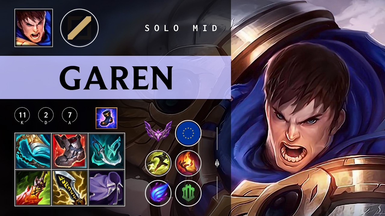 Garen Mid vs Zed - EUW Master Patch 26.05