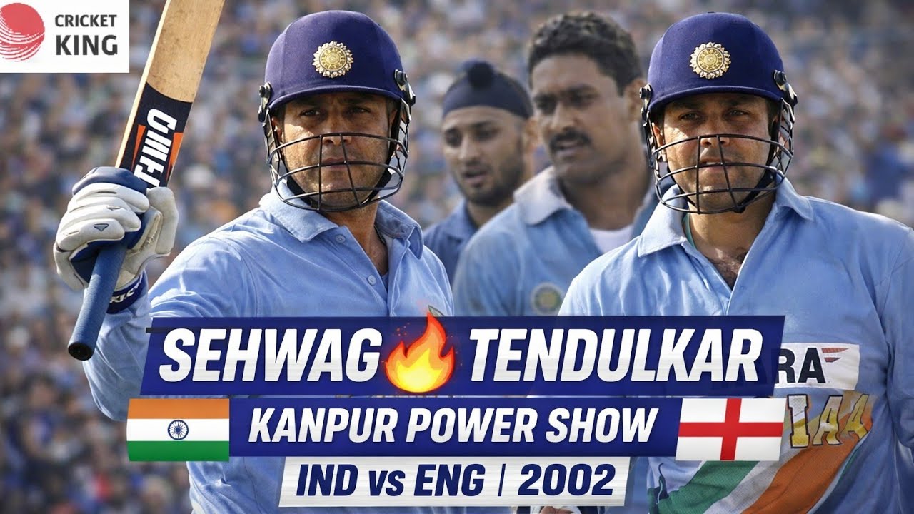 Virendar Sehwag & Sachin Tendulkar Power Show | Easy win For India against England at Kanpur 2002