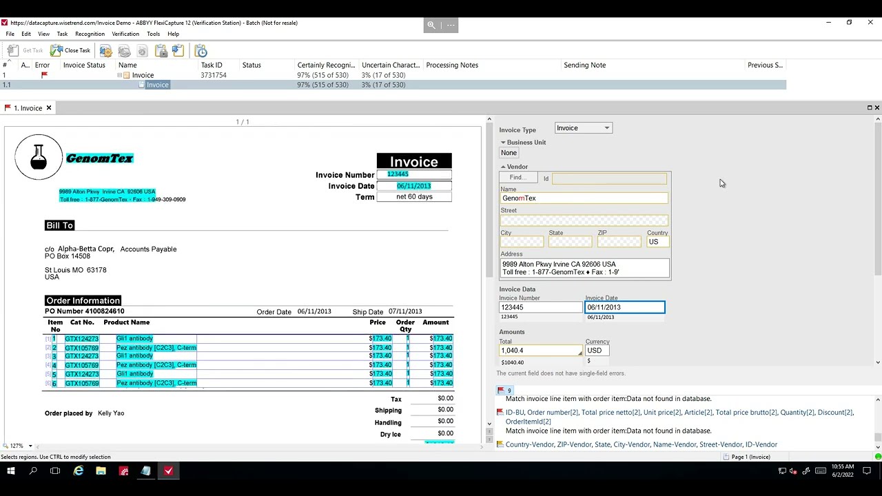 ABBYY FlexiCapture 12 Verification Station First Time User Overview