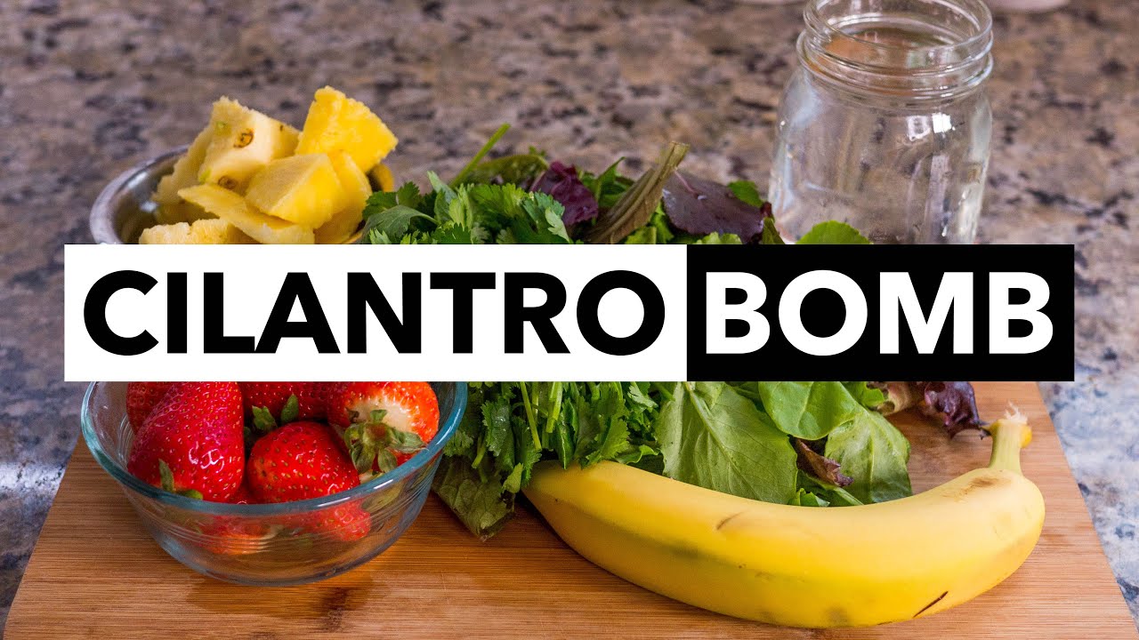 Green Smoothie Recipe 23: Learn How-to Cilantro Bomb a Smoothie (from 30-day GSC)