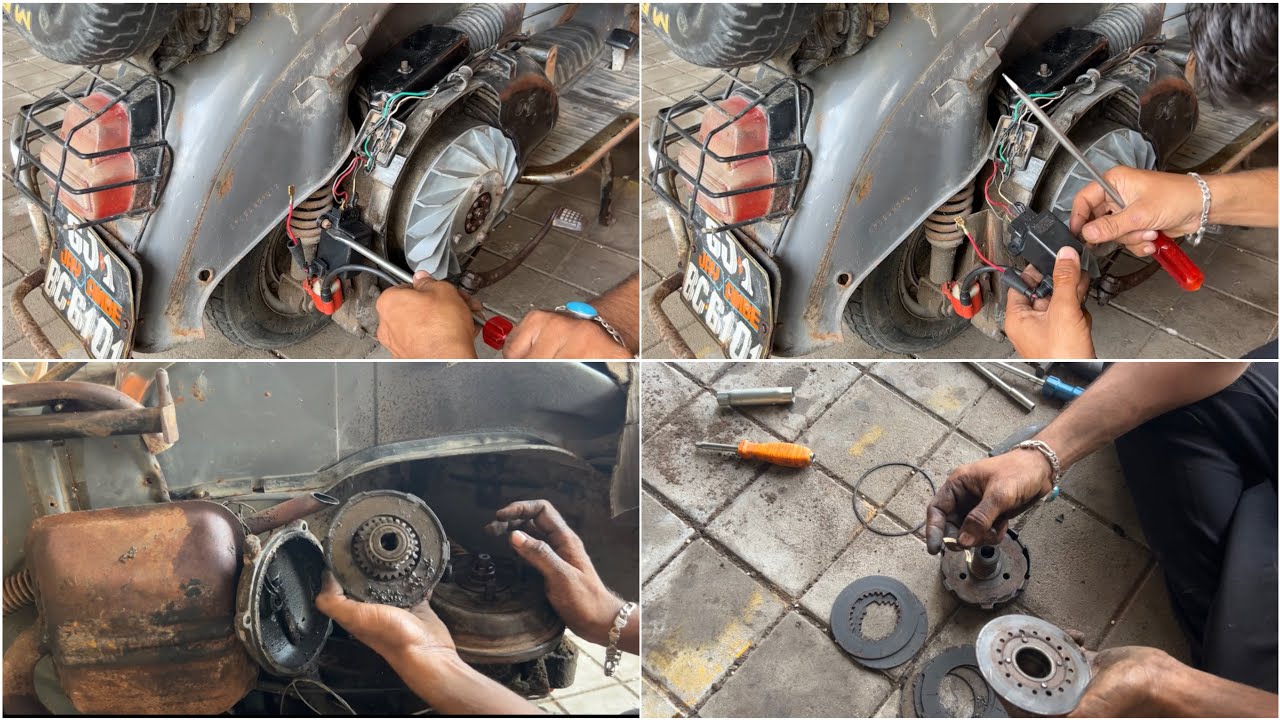 Bajaj Scooter Volume 2 | How To Change CDI Bajaj Chetak / Super 150 | How To Remove Clutch Plate