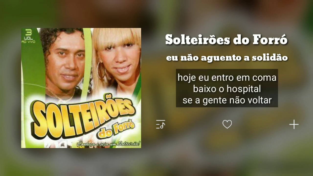Eu Não Aguento a Solidão | Solteirões do Forró | forró das antigas