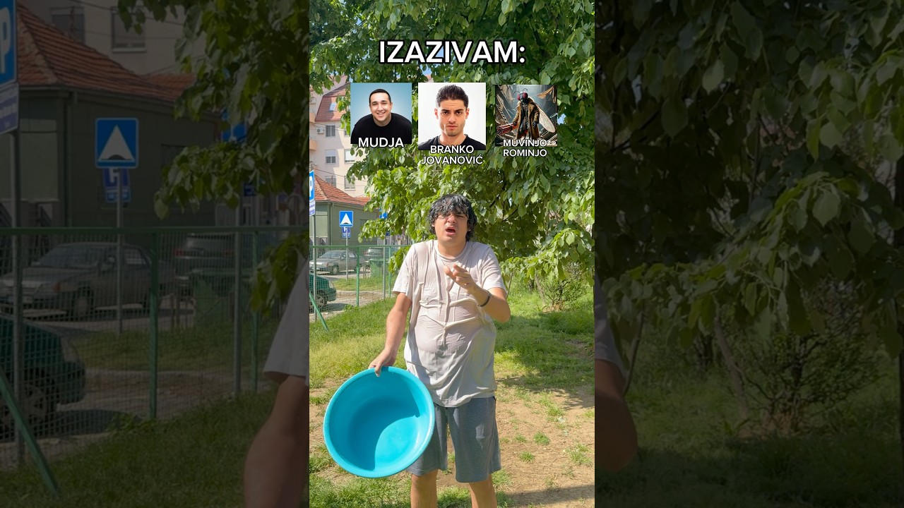 Uradio sam Ice Bucket Challenge!🧊 Izazvao sam Mudju, Branka i Muvinja Rominja #balkan #shorts