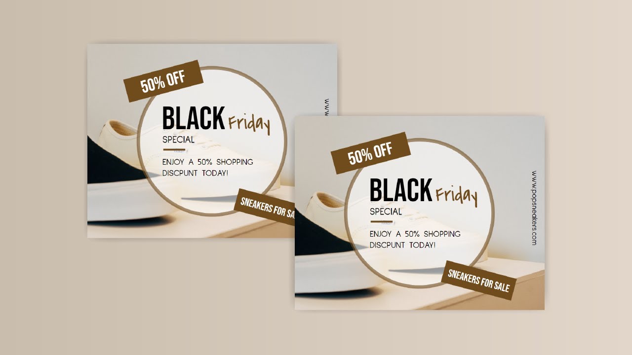 Free Black Friday Gift Card Design Tutorial Make a Gift Card without using Photoshop or Illustrator
