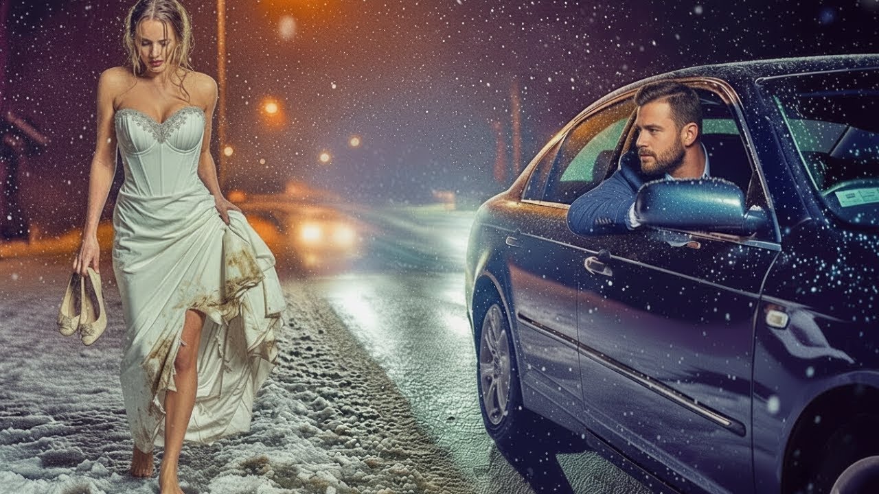 Ce père célibataire aide une femme en robe déchirée fuyant un mariage arrangé de milliardaire