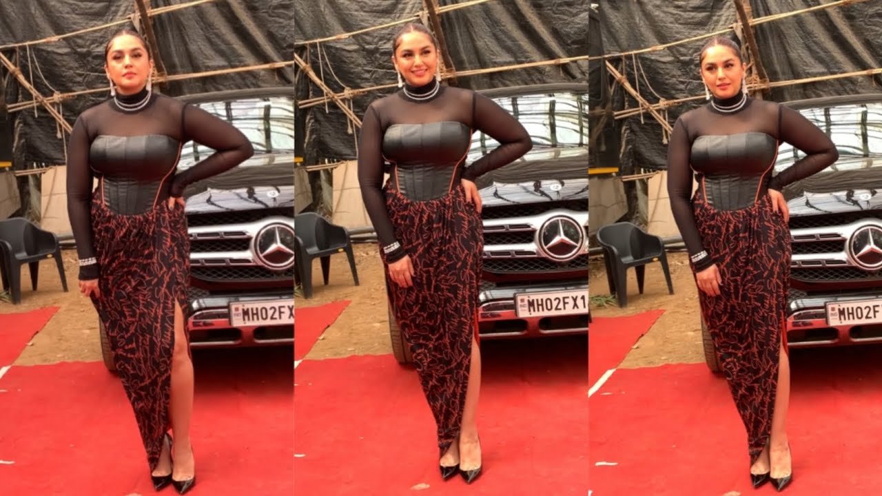 Huma Qureshi Caught in Action Shooting Promo for Sony Entertainment Television New Comedy Show🎬♥️🔥