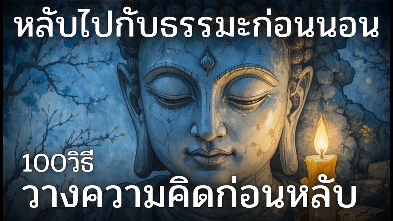 100วิธีวางความคิดก่อนหลับ หลับไปกับธรรมะ (ไม่มีโฆษณาคั่น)