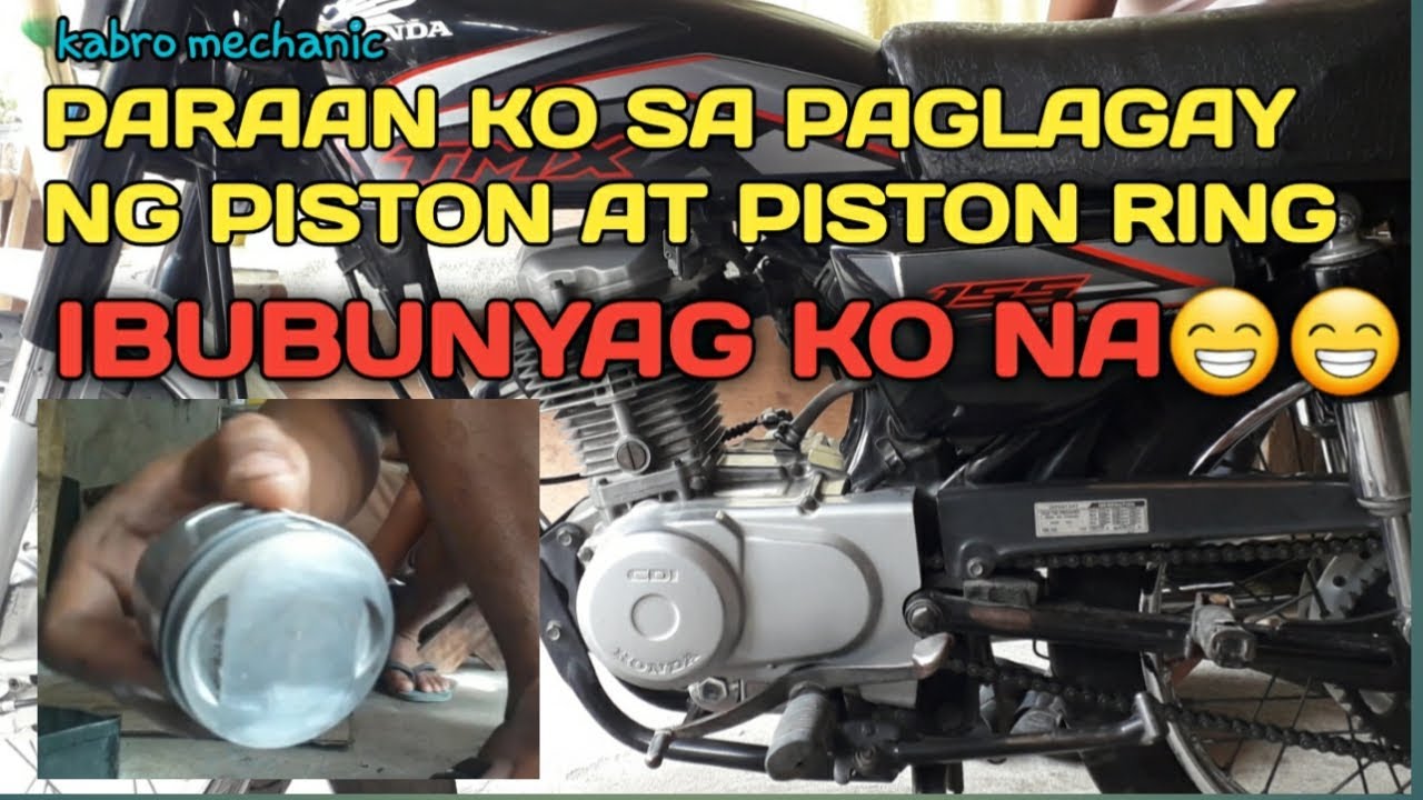 HONDA TMX155 PARAAN KO NG PAGLAGAY NG PISTON AT RING | 7YRS.ko nang ginagawa👌👌