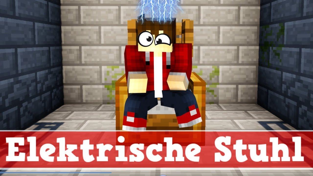 Minecraft Wie baut man einen funktionierenden elektrischen Stuhl | Minecraft elektrischer Stuhl