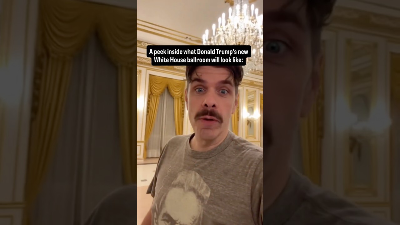 Взгляд изнутри на то, как будет выглядеть новый бальный зал Белого дома Дональда Трампа: