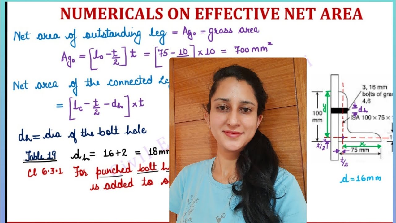Steel Design L4E | LSM| Tension Members | Effective Net Area | Shear Lag| Numerical Problems| Hindi