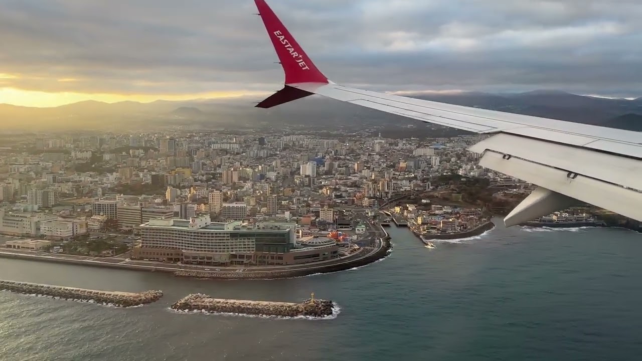 이스타 항공 B7373-8(Max) - 제주 공항 착륙중  긴급 복행 ( Eastar Jet B737-8(Max) - Emergency Go around.