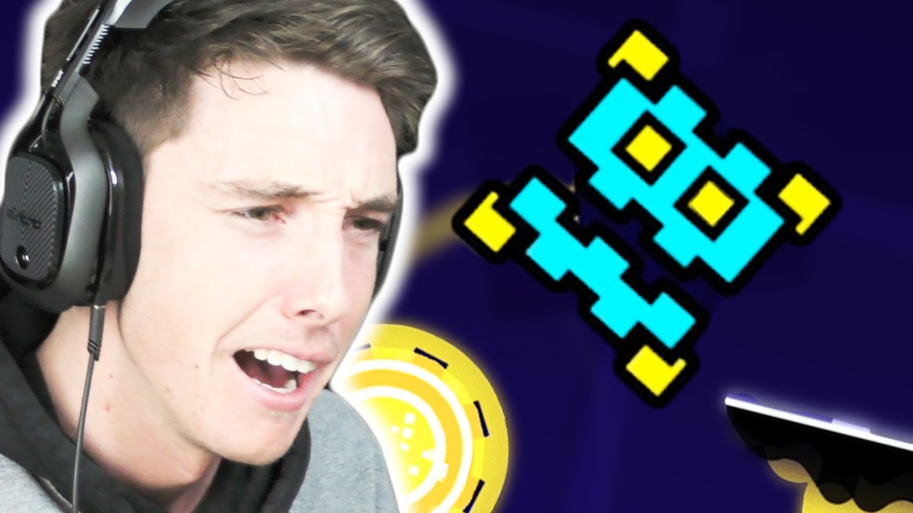 MAN YELLS AT SHAPES! (Geometry Dash)