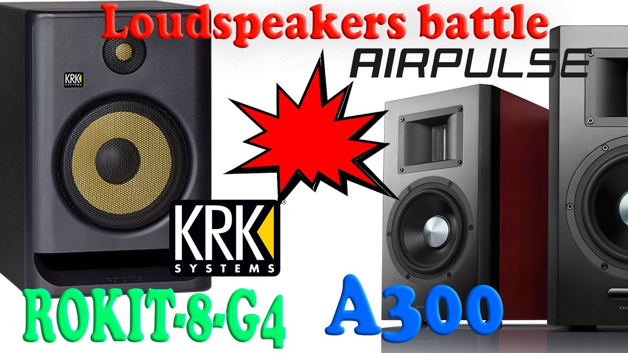 KRK ROKIT G4 rk8 vs Airpulse A300