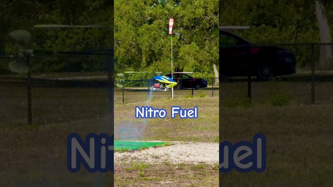 New Nitro RC Helicopter test and tune