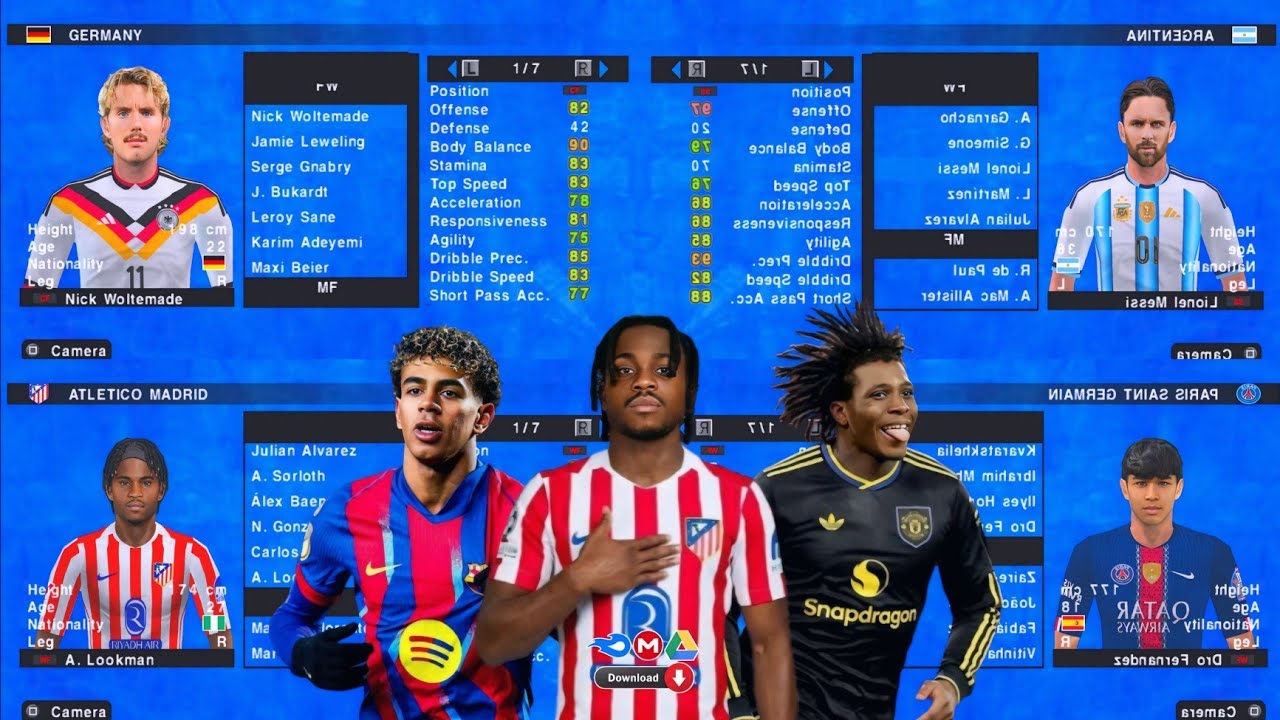 eFootball PES 2026 PPSSPP ORIGINAL ISO DOWNLOAD PES 2026 PSP FULL FITS 26 & TRANSFERS 4K GRAPHICS