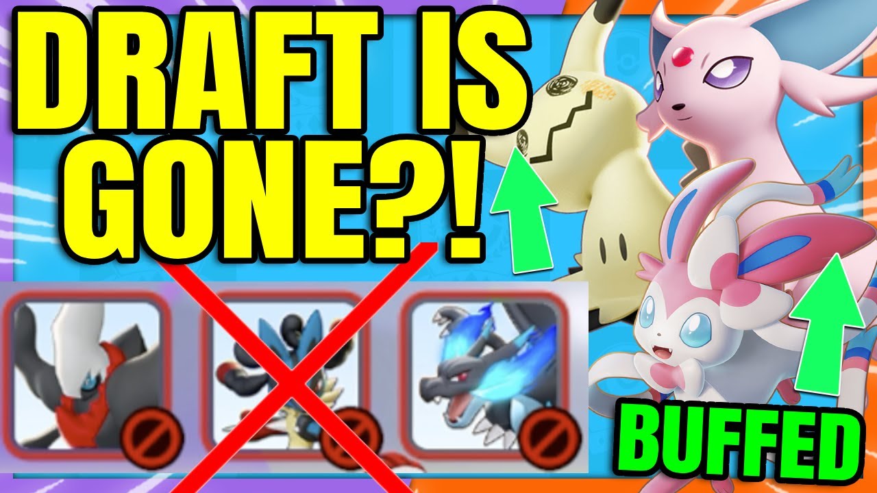 DRAFT IS GONE?! New Balance Patch Notes | Pokemon Unite