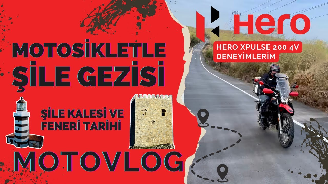 Motosikletle Şile Gezisi | Şile Kalesi & Feneri Tarihi | Hero Xpulse 200 4V Deneyim | Motovlog #vlog