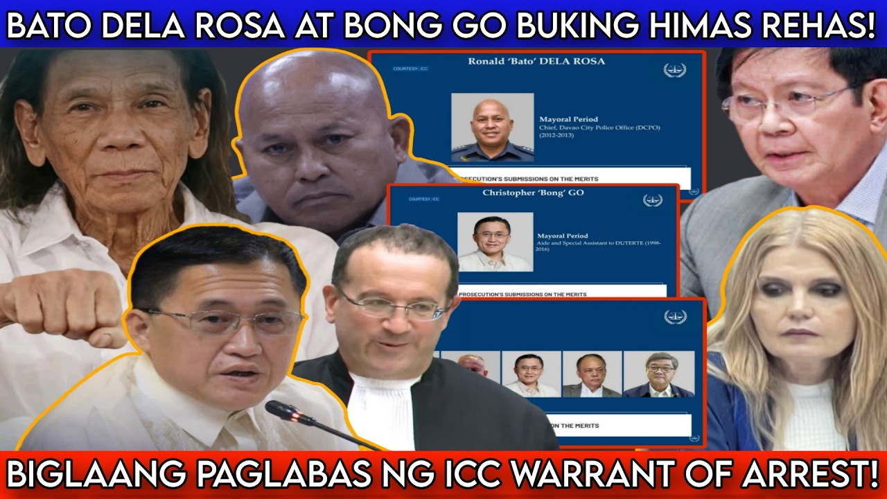 BATO DELA ROSA AT BONG GO BUKING HIMAS REHAS BIGLAANG PAGLABAS NG ICC WARRANT OF ARREST!