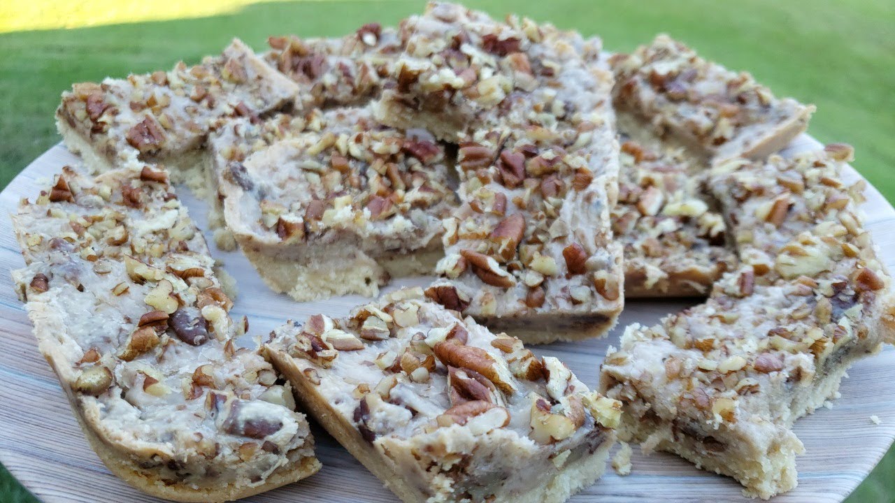 KETO PECAN PIE BARS