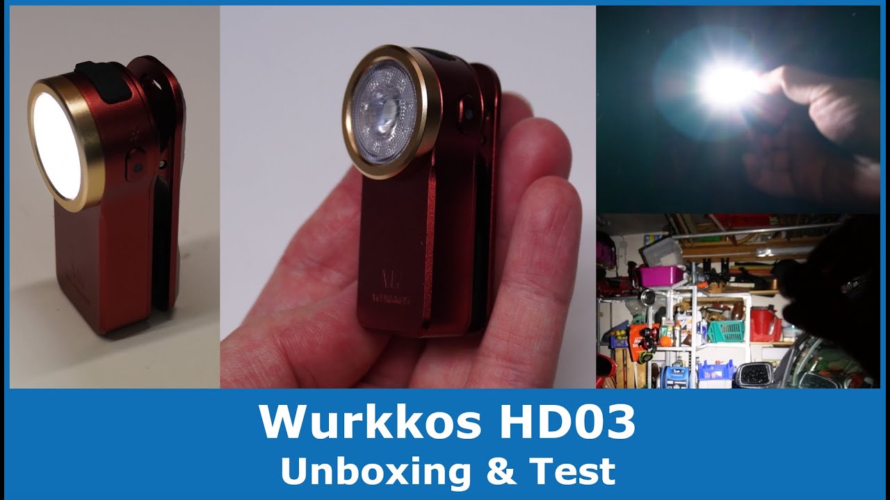 Wurkkos HD03 Mini LED Taschenlampe mit Flutlicht || Unboxing & Test