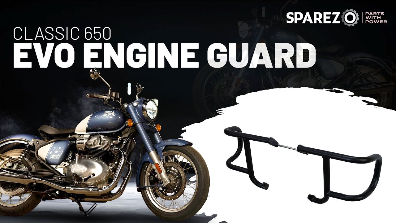 Royal Enfield Classic 650 | Evo Engine Guard | Installation - SPAREZO