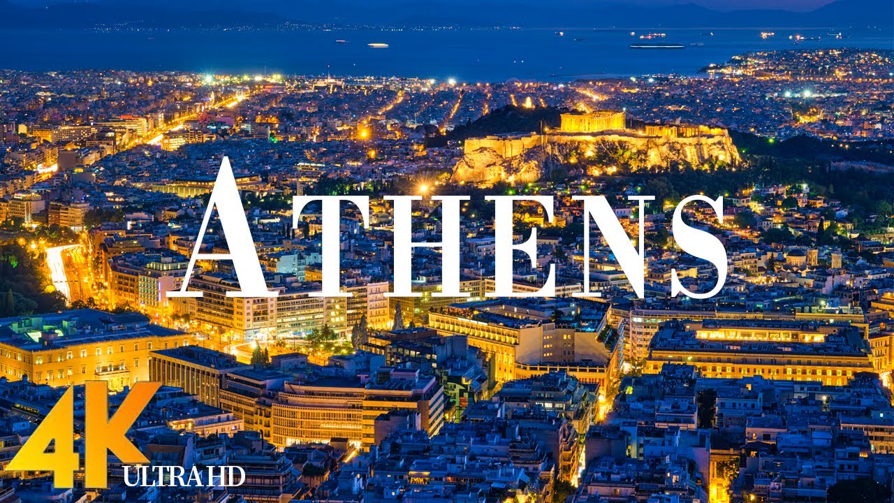 Athens 4K drone view &bull; Fascinating aerial views of Athens | Relaxation film with calming music