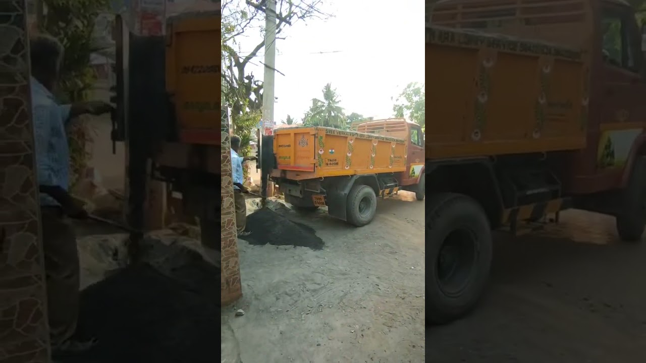 Dumper Unloading Sand...#shorts