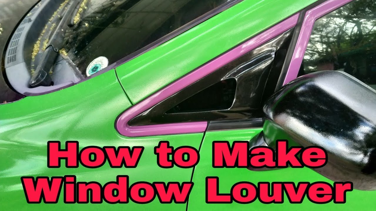 How to Make Window Louver using Clay as a Mold