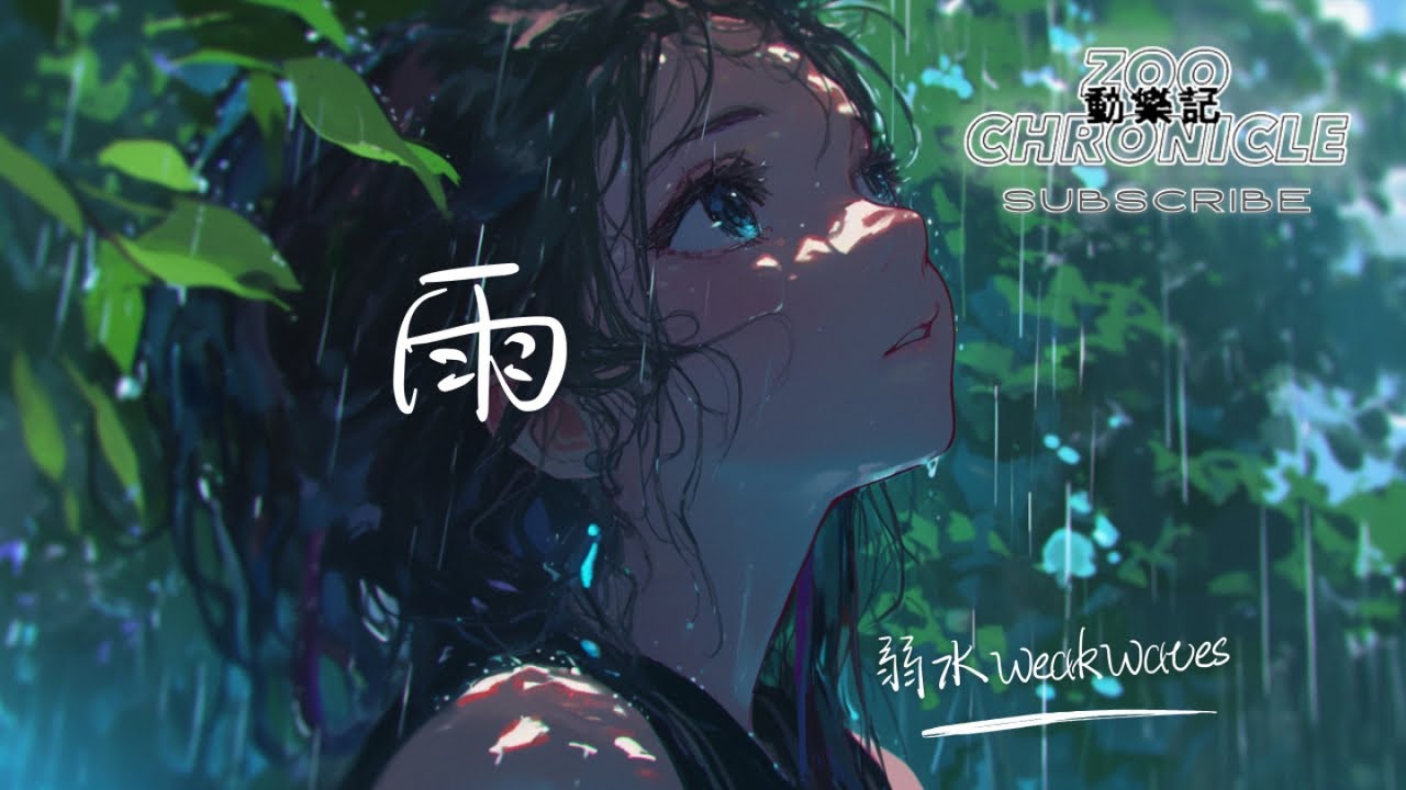 弱水WeakWaves - 雨 | 雨 你還會來吧 淋濕我的頭髮 和我的心吶 | 動態歌詞 Lyric Video