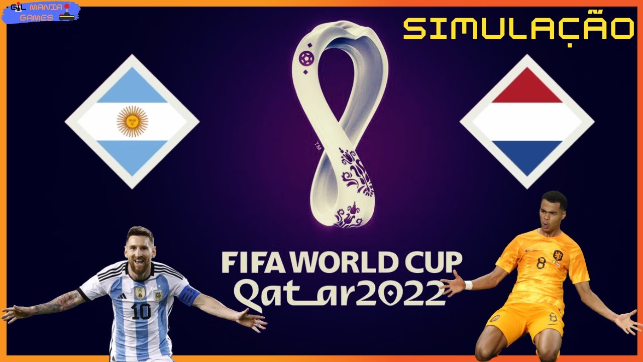 Argentina x Holanda (Simulação) - 2022 FIFA World Cup Qatar - FIFA 23