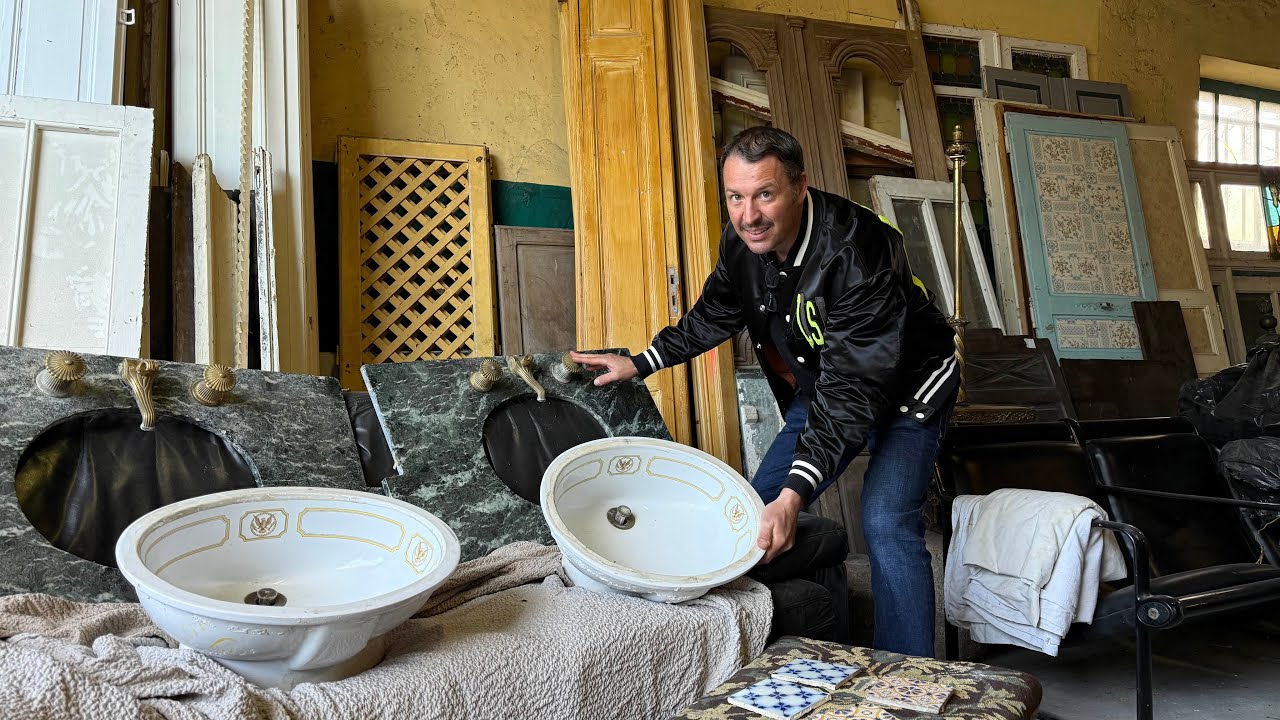 Live TREASURE Hunting In A French Architectural Salvage Yard!