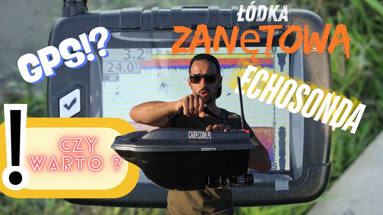 Echosonda/GPS Jak to działa? Łódka zanętowa Boatman actor plus pro.