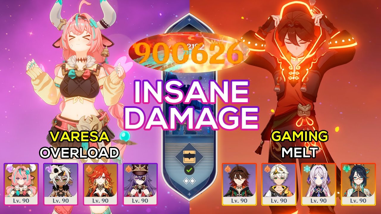 [NEW] C0 Varesa Overload & C6 Gaming Melt | Spiral Abyss 6.2 | Genshin Impact
