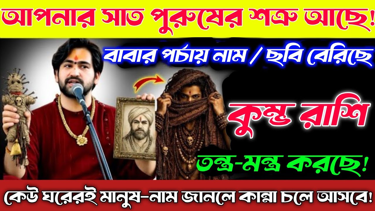 কুম্ভ রাশি♒16,17 জানুয়ারি আপনার সাত পুরুষের শত্রুর সন্ধান পাওয়া গেছে, নাম বলেই ছাড়ব! Kumbh Rashi