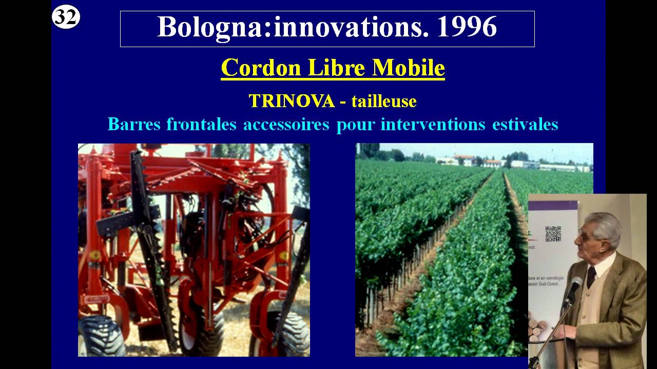 Bilan des travaux italiens sur la mécanisation du vignoble par le Pr Cesare Intrieri (Bologne)