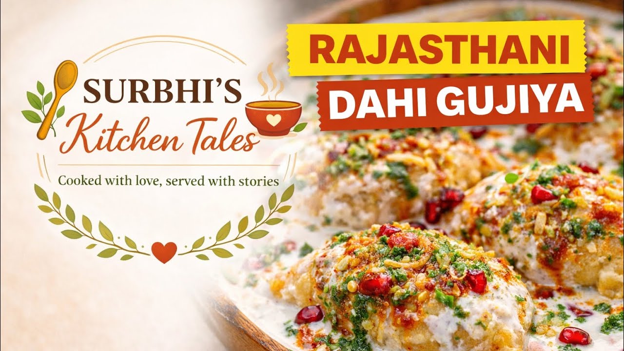 Rajasthani Dahi Gujiya Recipe | Crispy Urad Dal Gujiya | Traditional | Surbhi’s Kitchen Tales