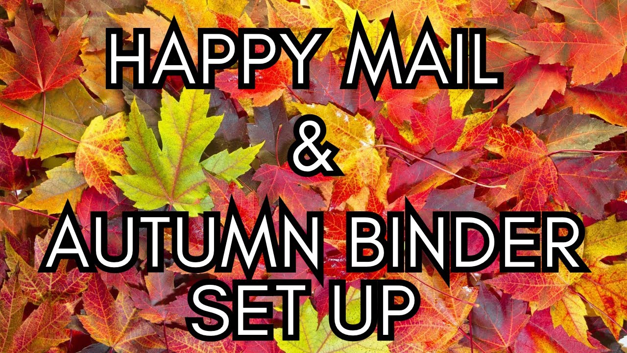 😢I MIGHT HAVE TO LEAVE YT 😢 Buy for now……lets look at my happy mail and set up my autumn binder 🍂