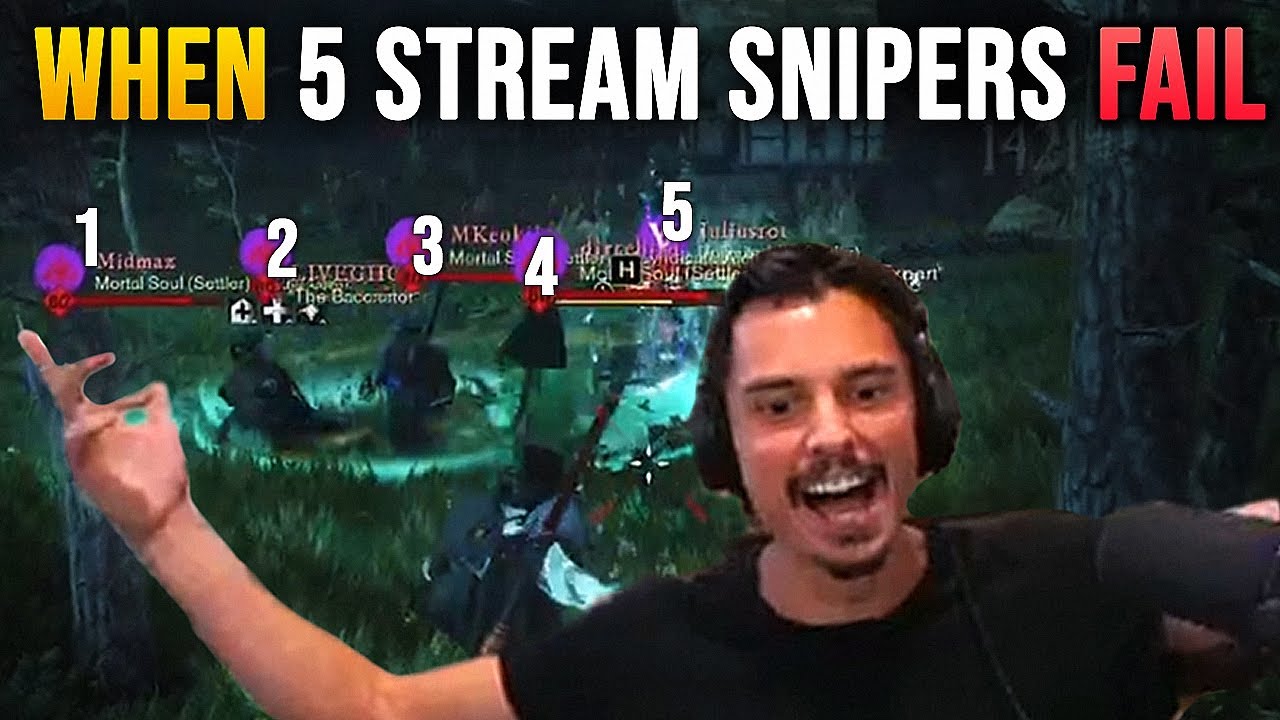 Xaryu 1v5 STREAM SNIPERS in New World PvP