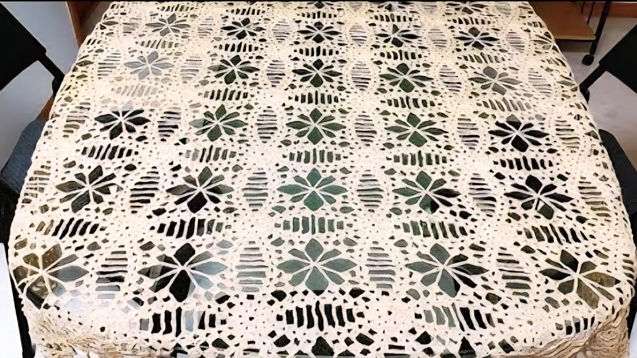MOTIVOS A CROCHET para Mantel, Centro ó Camino de Mesa #crochet #LasMaravillasdelCrochet
