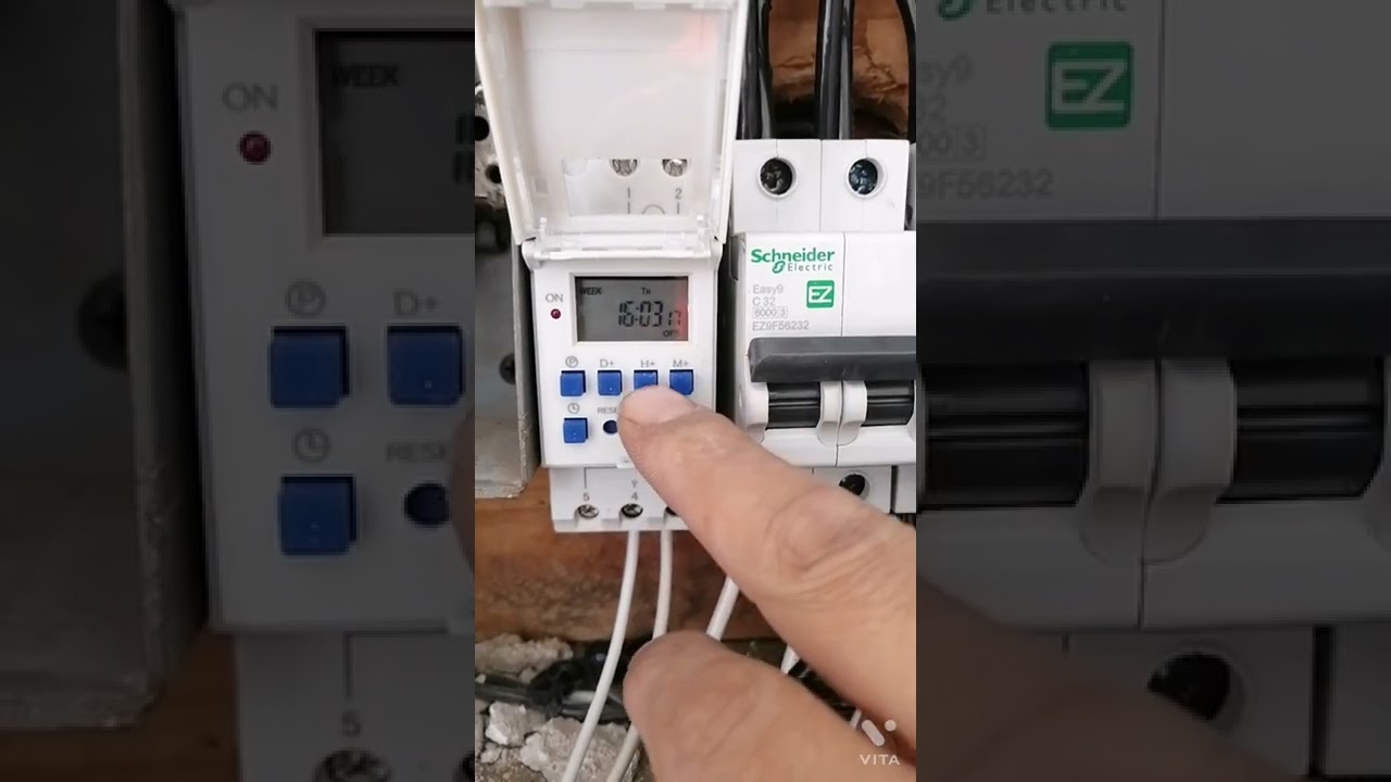 instalación y programación de temporizador EBASEE modelo HC18A