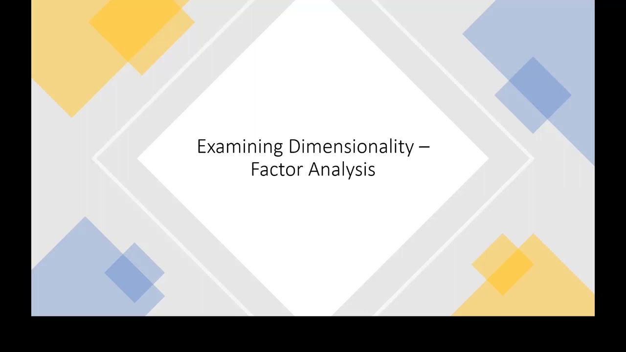 Introduction to Factor Analysis