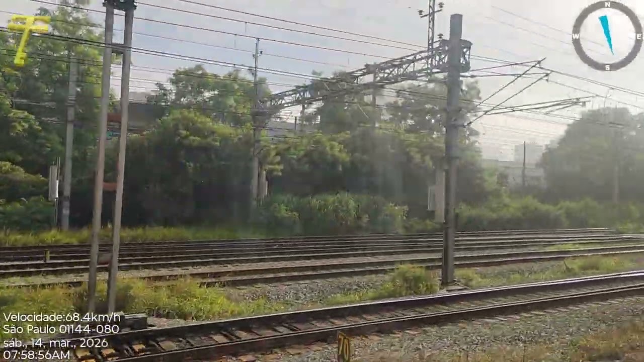 Riding the Train in São Paulo, SP, Brazil