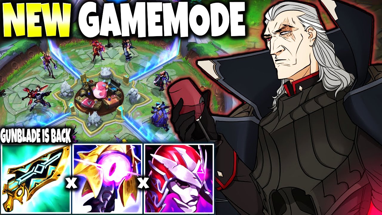 I played the New League of Legends GAMEMODE with SWAIN and GUNBLADE 🔥 LoL Swain New 2v2v2v2 Gameplay