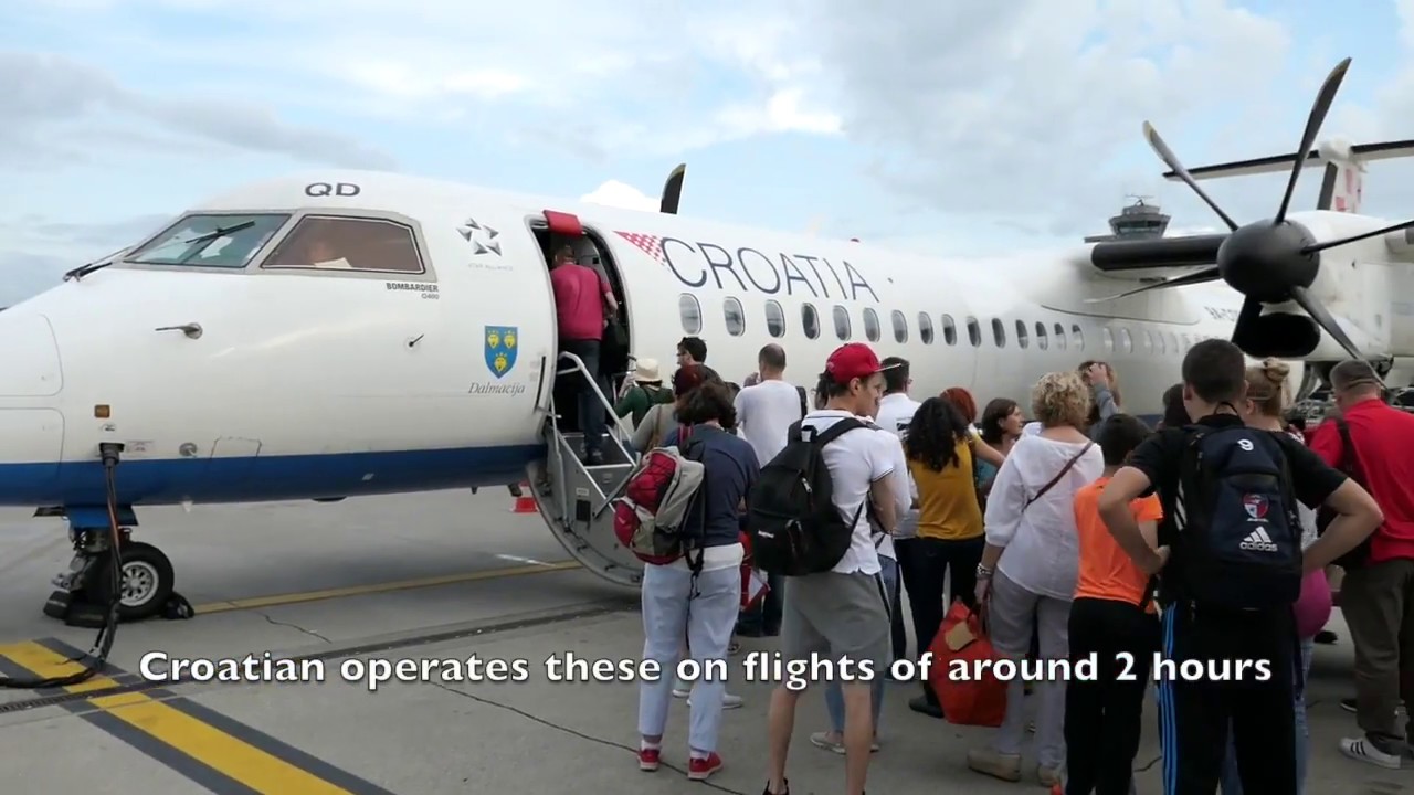 Croatian Airlines | Business Class | Zurich to Zagreb | Dash 8 Q400