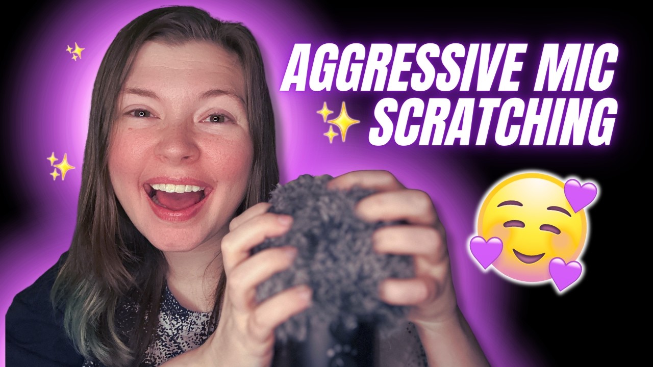 ASMR Fast and Aggressive Fluffy Mic Scratching With Layered Sounds